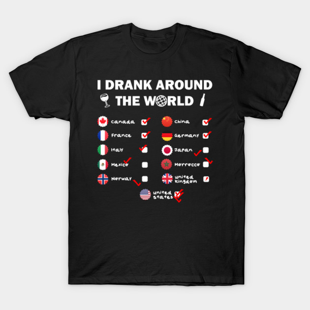 EPCOT Drink Around The World Drink Around The World TShirt TeePublic